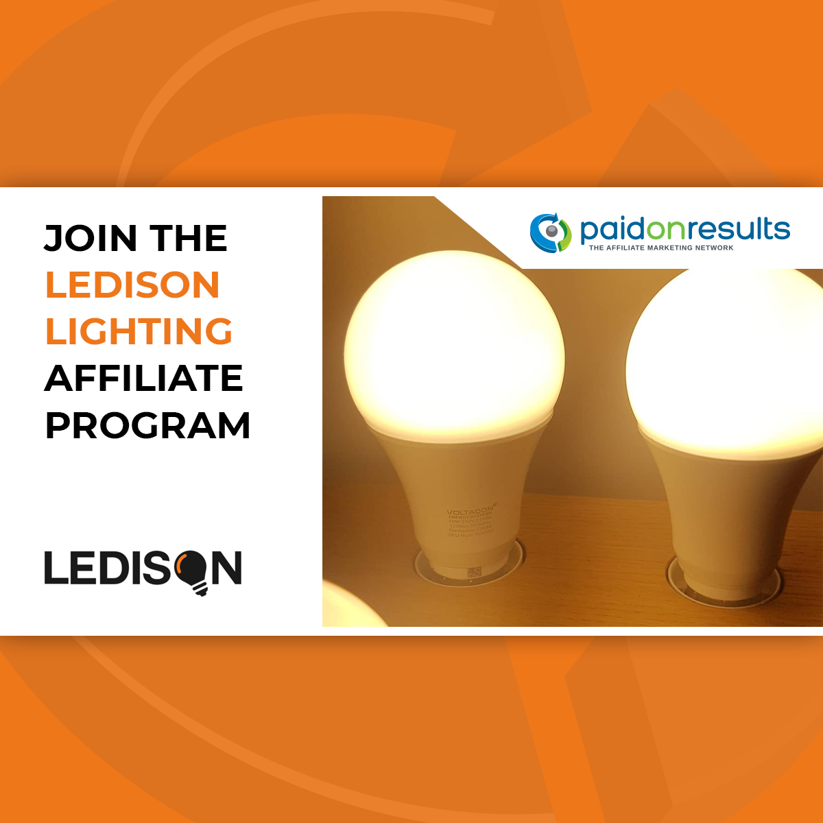 Ledison Lighting Affiliate Marketing Program by Paid On Results