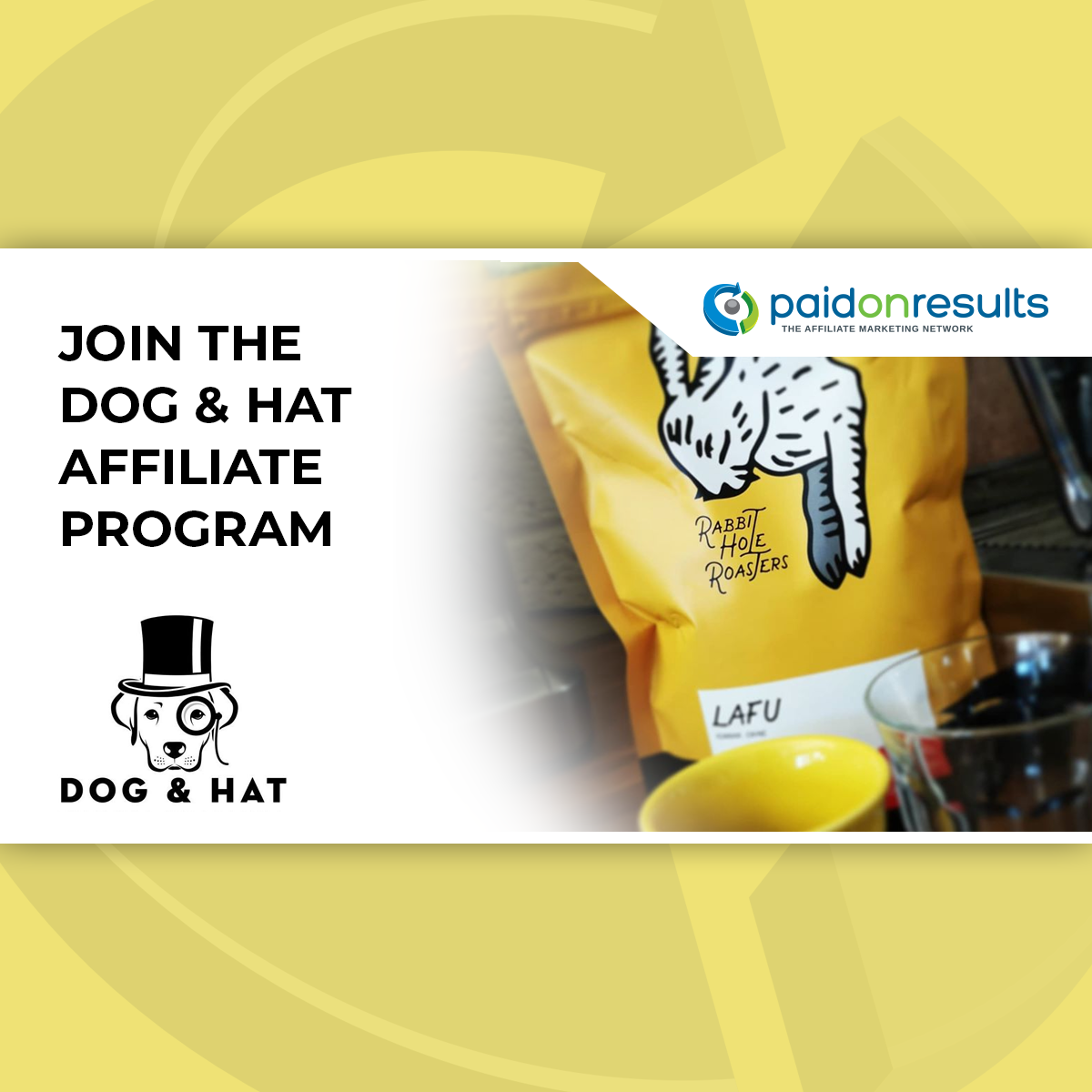 Dog and Hat Affiliate Marketing Program by Paid On Results