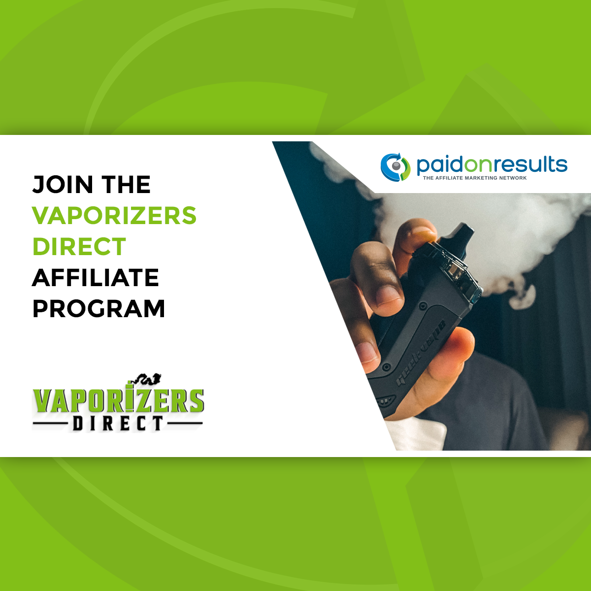 Vaporizers Direct Affiliate Marketing Program by Paid On Results